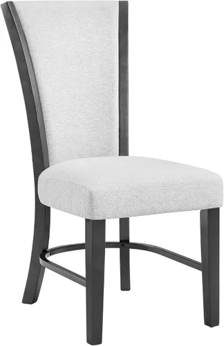 Vista 9 de 2 sillas de comedor tapizadas contemporáneas de altura de mostrador para habitación, mesa y asiento, juegos de sillas de cocina, tapicería de tela