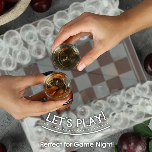 Vista 6 de Juego de ajedrez con vasos de chupito