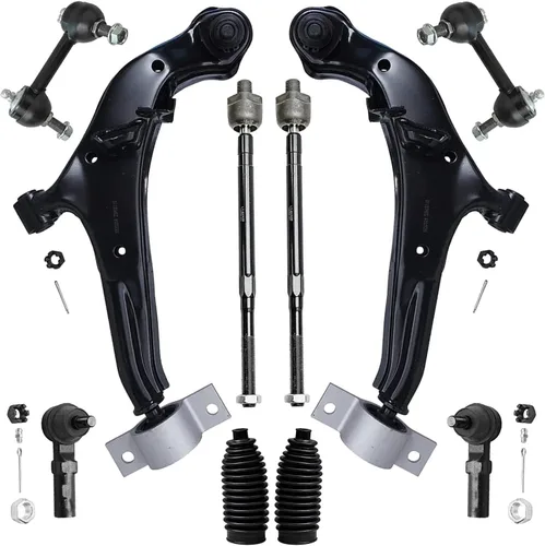Vista 668 de Detroit Axle - Kit de suspensión frontal de 10 piezas para Dodge Avenger 2008-2014, Chrysler Sebring 2007-2010, 2 brazos de control inferiores, 2