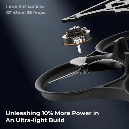 Vista 6 de BETAFPV Pavo Pico II - Cuadricóptero sin escobillas, ultraligero 2S Cinewhoop con soporte HD VTX II para O4/O4 Pro VTX, F4 2S 20A AIO FC, motor 1102