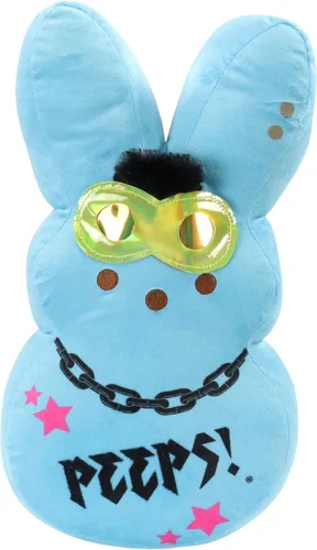 Vista 37 de Animal Adventure Peeps 4" Juguete de peluche de conejo Palm Pet coleccionable Azul