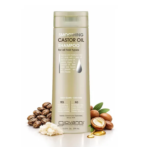 Vista 10 de Giovanni Smooth As Silk™ Champú de humedad profunda- 2 fl oz Apple + Aloe Extracts, Calms Frizz, Wash & Go, Lauryl & Laureth Sulfate Free
