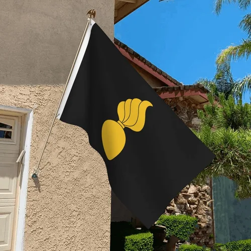 Vista 4 de Banderas de insignia de rama de artillería de doble cara de 3 x 5 pies, bandera ligera para decoración al aire libre, banderas para fiestas