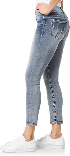 Vista 3 de WallFlower Pantalones de mezclilla elásticos Insta de tiro medio para mujer (estándar y extragrande)