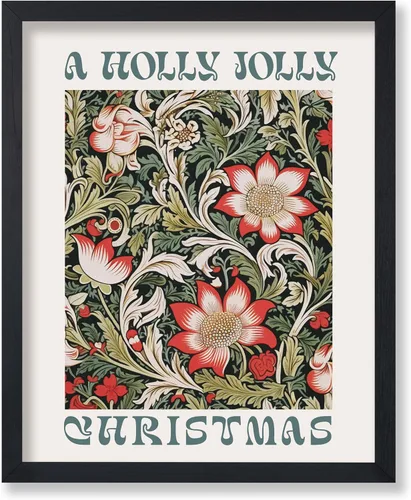 Vista 23 de Poster Master A Holly Jolly - Póster navideño, arte de invierno, diseño de pared moderno, regalo para hombres y mujeres, gran decoración para sala