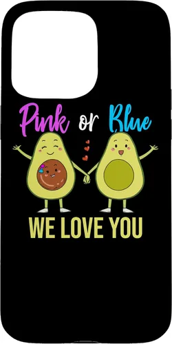 Vista 31 de Pink Or Blue Parents Gender Reveal Baby Shower Party Avocado Case for iPhone 17