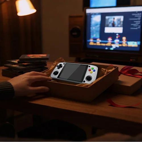 Vista 4 de UNICO Reproductor de bolsillo para juegos con 40 juegos clásicos SNK preinstalados, consola de juegos de mano, batería recargable de 3500 mAh