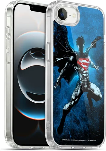 Vista 12 de Head Case Designs Officially Licensed Superman DC Comics Collage 80th Anniversary Gel Case [Military Grade Protection] Compatible with Apple iPhone