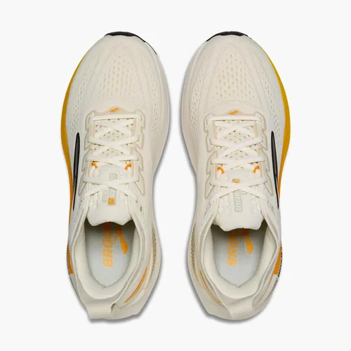 Vista 4 de Brooks Men’s Glycerin GTS 23 Running Shoe Arctic Wolf Angora Naranja