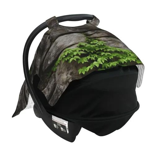 Vista 4 de Cubierta de toldo para asiento de automóvil para bebé, suave y transpirable, fundas de lactancia materna, multiuso, cochecito, sombrilla, regalo