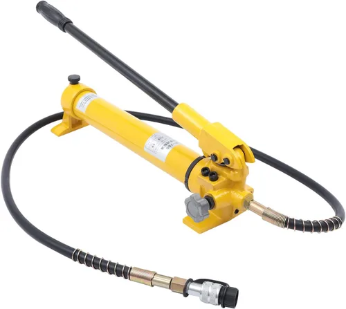 Vista 11 de Bomba de mano hidráulica 10T 10000Psi Tipo Separado Kit de bomba hidráulica manual de Ram con mango antideslizante Bolas de acero y anillo