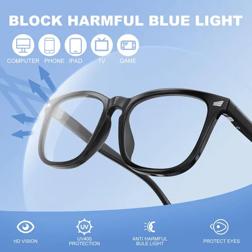 Vista 5 de SKYOAK Premium Progressive Multifocus Reading Glasses Men, Stylish Computer Readers Multifocal Eyeglasses