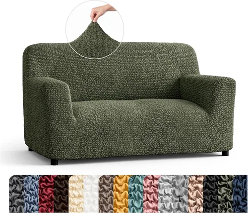 Vista 12 de PAULATO BY GA.I.CO. Funda para Silla - Funda para Sillón - Funda para Sillón - Funda de Tela Suave - Protector de Muebles Elegante de Ajuste Ceniza