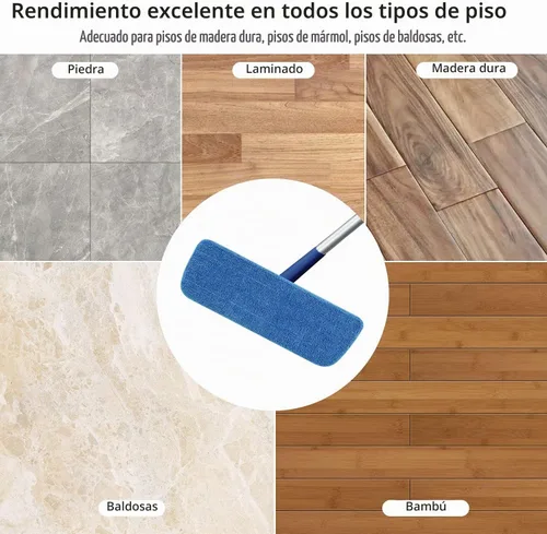 Vista 7 de Paquete de 3 almohadillas de microfibra de repuesto para mopas húmedas y secas, almohadillas reutilizables para trapeadores en aerosol, compatibles