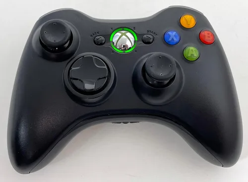 Vista 3 de Controlador inalámbrico Xbox 360 negro certificado refractario