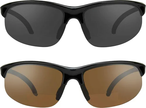 Vista 10 de proSPORT BIFOCAL - Lentes de sol tintados para hombre y mujer, alta definición, amarillo ámbar ahumado, +1.50 +1.75 +2.00 +2.25 +2.50