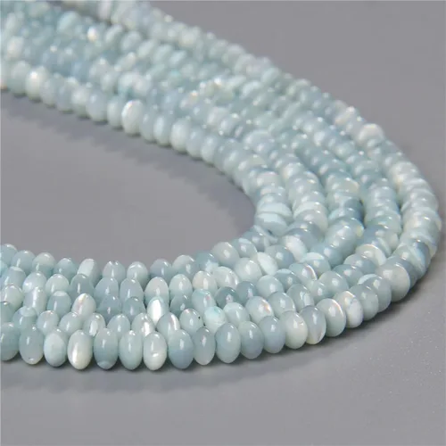 Vista 28 de Los granos naturales del espaciador del tubo del grano de Shell de agua dulce teñidos madre de perlas flojas para la fabricación de la joyería, 1