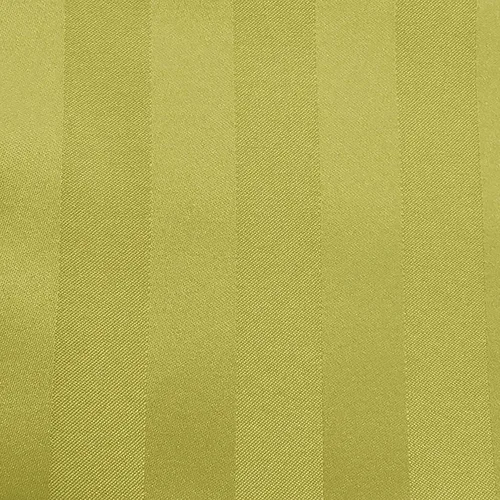 Vista 2 de Ultimate Textile -2 Pack- Satin-Stripe 72 x 108-Inch Rectangular Tablecloth, Acid Green