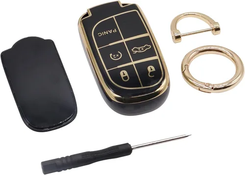Vista 3 de Elegananccy para Funda de Llavero de Jeep, Negro