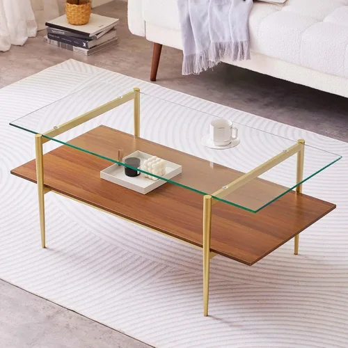 Vista 48 de LumFurn Mesa auxiliar redonda de cristal, mesa de sofá de diseño moderno de mediados de siglo para sala de estar, 18 pulgadas de diámetro x 23