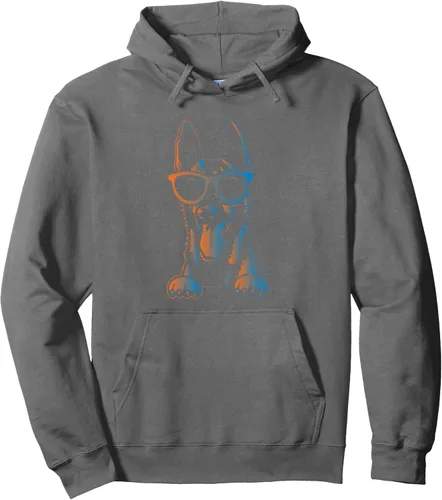 Vista 9 de Sudadera con capucha estilo malinois estilo retro vintage de pastor belga malinois belga, Negro