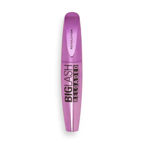Vista 2 de Makeup Revolution Big Lash Volume Mascara, una máscara que añade volumen, libre de crueldad, negro
