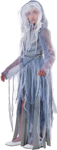 Vista 4 de Disfraz infantil de belleza embrujada de California Costumes, S, Blanco Gris