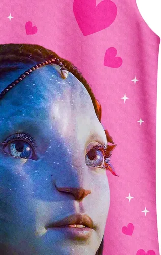 Vista 5 de GUOG Vestido de noche para niñas pequeñas, lindo Neytir, Pijam, Nighti, acampanado, manga con volantes, cuello redondo