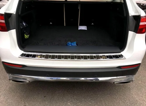 Vista 8 de HIGH FLYING 2015 2016 2017 2018 2019 2020 2021 2022 para Mercedes Benz Clase GLC X253 GLC 300 GLC 43 Protector de Placa de Umbral del Parachoques
