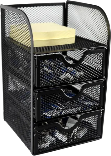 Vista 7 de Huron Mini organizador de suministros de escritorio de 3 cajones (1/4/24/96) (1 ud)