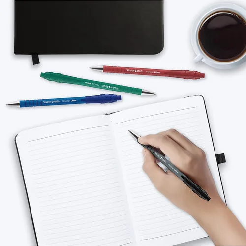Vista 8 de Paper Mate Flexgrip Ultra RT - Bolígrafo retráctil (punta media, 1mm) paquete de de 2
