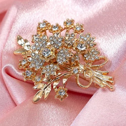 Vista 5 de Broche bonito y elegante para mujer, broche de flores para ropa de mujer