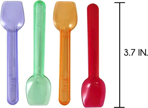 Vista 2 de Karat U2400 (arcoíris) - Cuchara desechable de gelato de 3.7 pulgadas, color arcoíris (paquete de 2000)