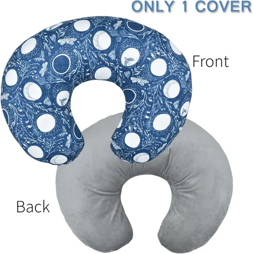 Vista 2 de Winmany Funda de almohada de lactancia para bebé, funda de almohada extraíble para lactancia materna, lindo patrón para niñas y niños, funda