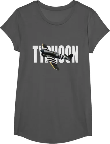 Vista 32 de RAF Hawker Typhoon WW2 Fighter Aircraft T-Shirt