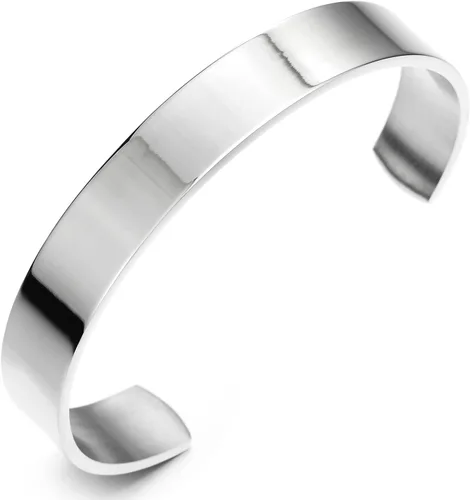 Vista 12 de Pulsera ajustable de acero inoxidable COOLSTEELANDBEYOND para hombres y mujeres minimalista