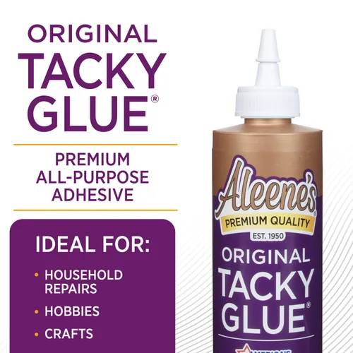 Vista 3 de ALEENES 15599, adhesivo de múltiples usos (8 onzas) All-Purpose Craft Adhesive, Strong Clear-Drying Glue for Wood, Paper, Ceramic, & DIY Projects