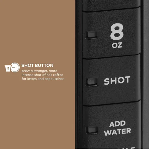 Vista 9 de Keurig K-Café Barista Bar Cafetera y espumador de una sola porción, con 3 tamaños de preparación, capacidad de café caliente y frío, botón