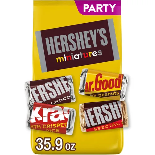 Vista 13 de HERSHEY'S Miniatures Surtido de Caramelos de Chocolate Surtidos, 30 oz