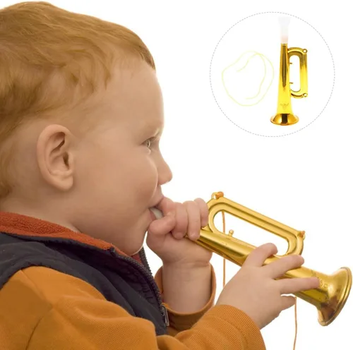 Vista 7 de Toyvian Trompeta de juguete para niños, 14 piezas, plástico para niños, instrumento para fiestas, fabricantes de ruido, recuerdos de fiesta
