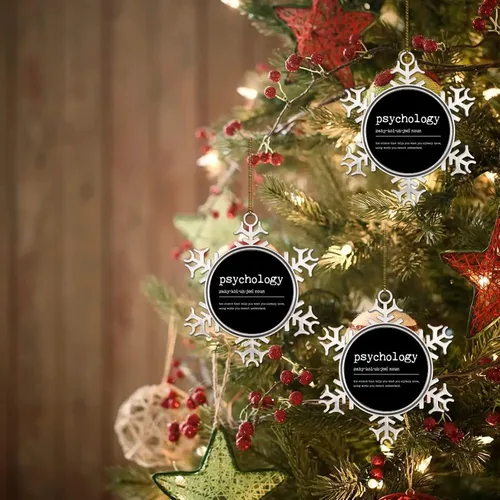 Vista 7 de Psicología Definición Diccionario Palabra Significado Adorno de Navidad de Metal para árbol de Navidad Colgante Bola Colgante Recuerdo Vacaciones