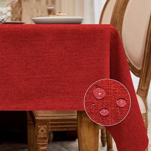 Vista 45 de BALCÓN & FALCON Mantel rectangular impermeable aguacate 70 x 55 pulgadas
