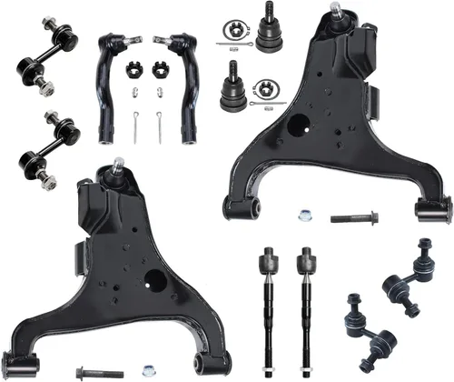 Vista 72 de Detroit Axle - Kit de extremo delantero para Hyundai Sonata XG350 XG300 Kia Optima, 2 brazos de control superiores con juntas de bola, 2 brazos