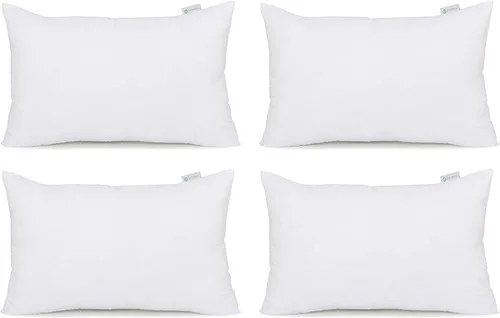 Vista 8 de Acanva - Relleno de almohada, insertos de relleno premium decorativos rectangulares, fundas de cojín de alta calidad para sofá, silla, silla