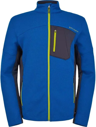 Vista 15 de Spyder Chaqueta híbrida de capa media con cremallera completa para hombre Azul etéreo