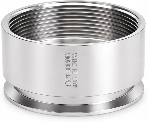 Vista 17 de Dernord - Adaptador de abrazadera triple de 1.5'' a abrazadera de rosca FNPT de 1 pulgada para tubería sanitaria