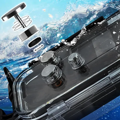 Vista 5 de Funda de buceo impermeable para DJI Osmo Pocket 3 Casos de la cámara 45M cubierta protectora subacuática cubierta de buceo Shell Cage Accesorios