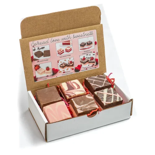 Vista 10 de Valley Fudge, caja de regalo para amantes del caramelo, dulce de azúcar artesanal fresco, mantequilla real, caramelo gourmet a granel, envuelto
