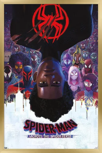 Vista 13 de Trends International Marvel Spider-Man: Across the Spider-Verse - Póster oficial de pared de una hoja, 22.38 x 34 pulgadas, versión enmarcada