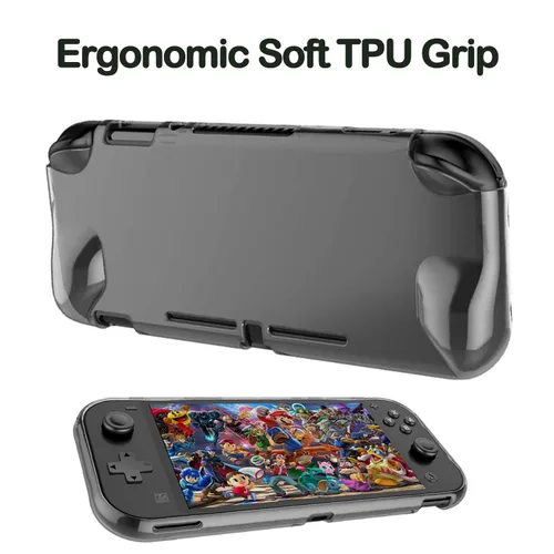 Vista 2 de Accessories Kit for Nintendo Switch Lite - YOOWA Accessories Bundle with Carrying Case, Protective Cover case, 2-Pack Tempered Glass Screen